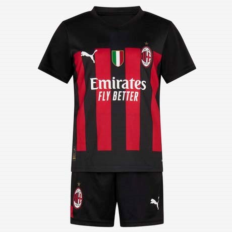 Camiseta AC Milan Replica Primera Ropa Niño 2022/23